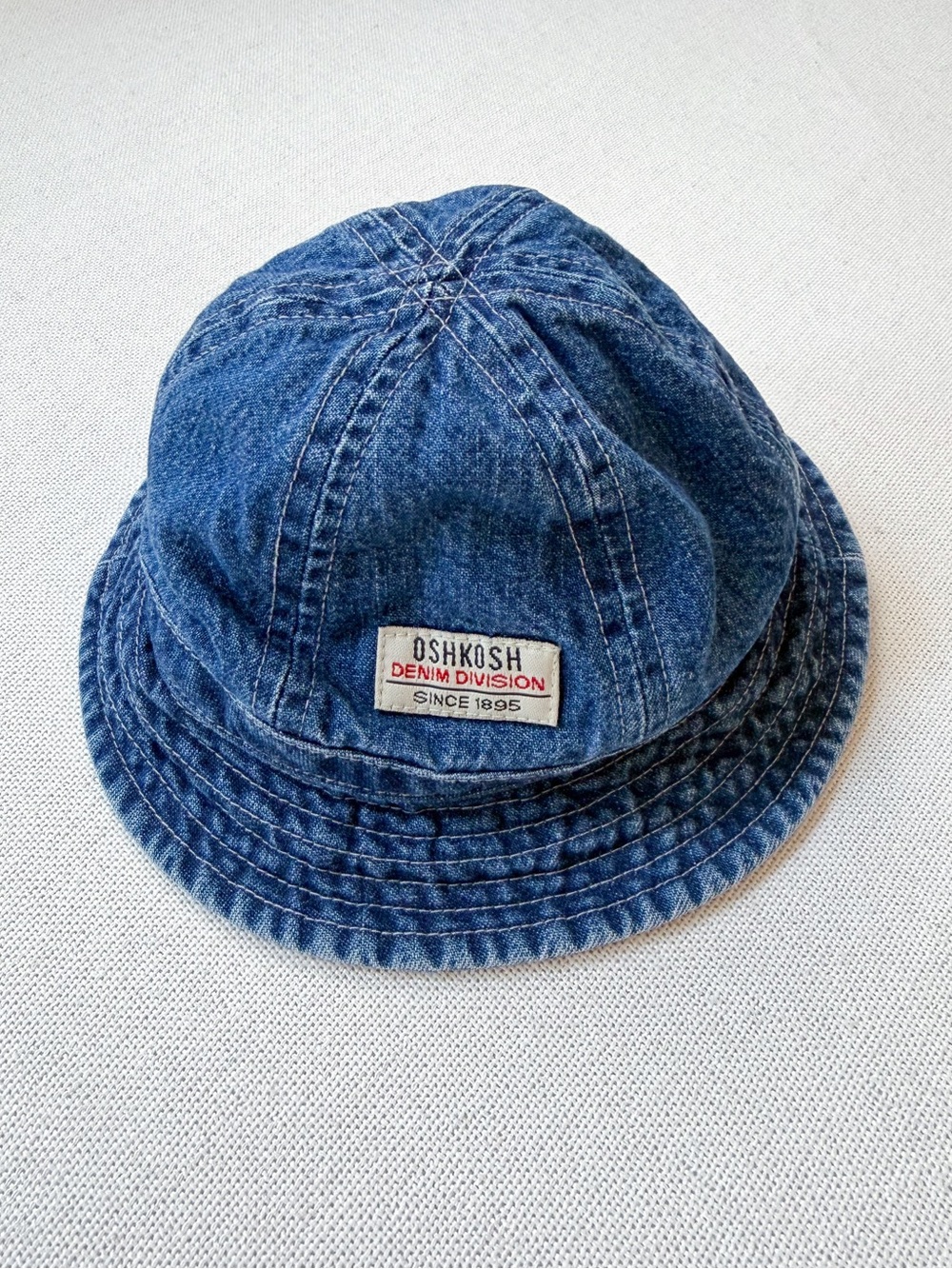 Vintage Y2K OshKosh B'Gosh Infant Denim Bucket Hat 100% Cotton